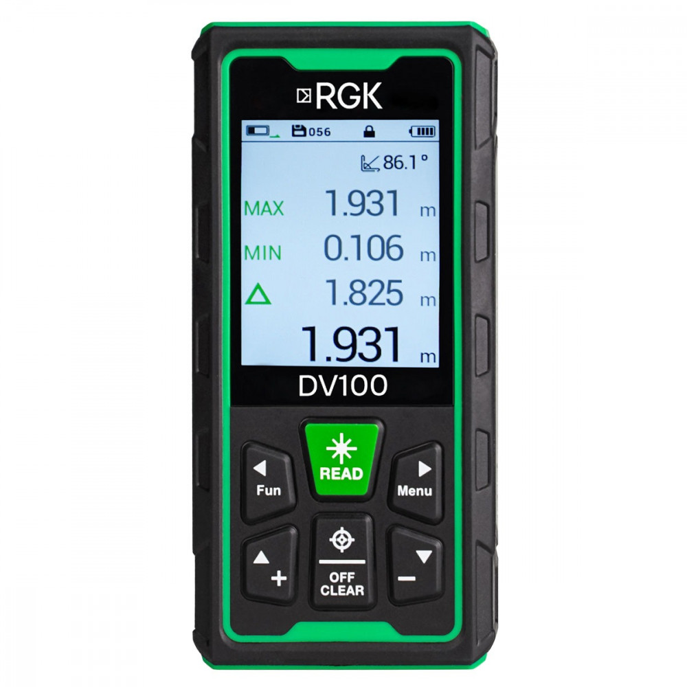 Лазерный дальномер с видоискателем RGK DV100 с калибровкой